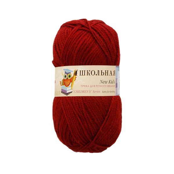 Пряжа Пехорка Школьная / уп.5 мот. по 50 г, 150 м, цв.323 т.бордо