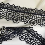 Кружево гипюр (плетёное) 45 мм, диз.2501 цв.B4815 т.синий уп.13.71м, Kruzhevo