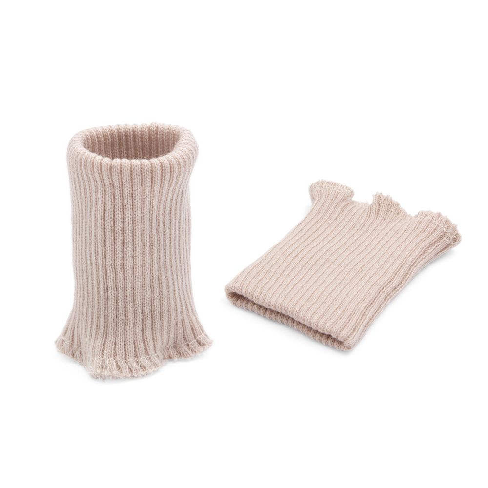 Манжеты трикотажные 7.0х9.5 см, 1 пара, средней плотности 14 кл, 2х2, В-22 слоновая кость, светло-бежевый