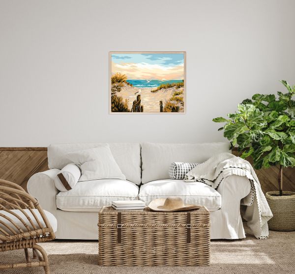 Картина по номерам Фрея, На побережье, 50х40 см