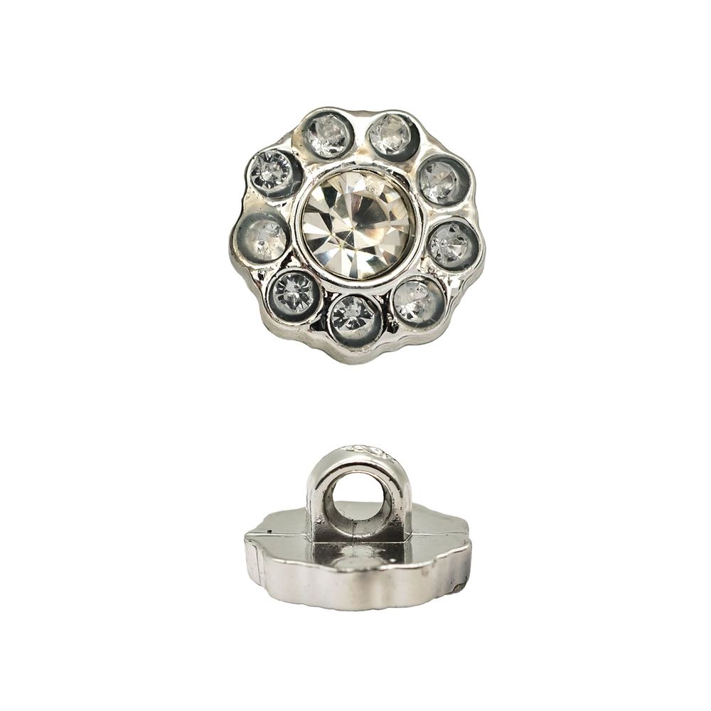 Пуговицы на ножке 18L (11мм) (Silver (серебристый)), 24 шт /TOS/
