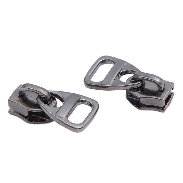 Слайдер (замок) для молнии спираль Т5 (5 мм), автомат, черн. никель, 763, 10 шт