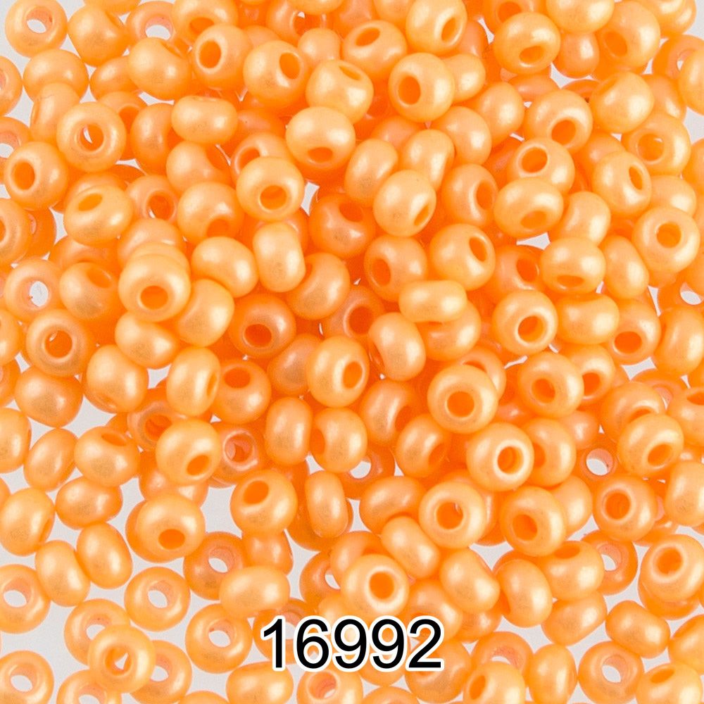 Бисер Preciosa круглый 10/0, 2.3 мм, 500 г, 16992 (Ф314) оранжевый