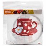 Набор для вышивания нитками Hobby&Pro Kids, Любимая чашка 19х19см