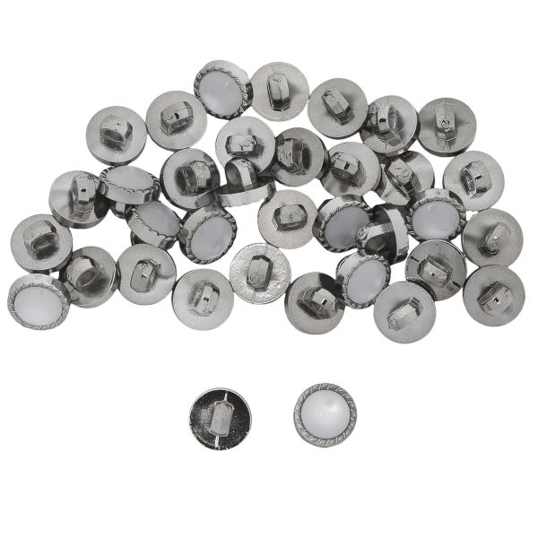 Пуговицы на ножке 16L=10 мм, (Nickel (никель)), 36 шт