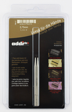 Спицы съемные Addi Click Lace Short, удлиненный кончик ⌀3.75 мм, 8.5 см, 2 шт