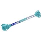 Мулине Gamma металлик NM 12 мотков по 6 метров, M-59 белый/бирюза, Gamma MOULINE