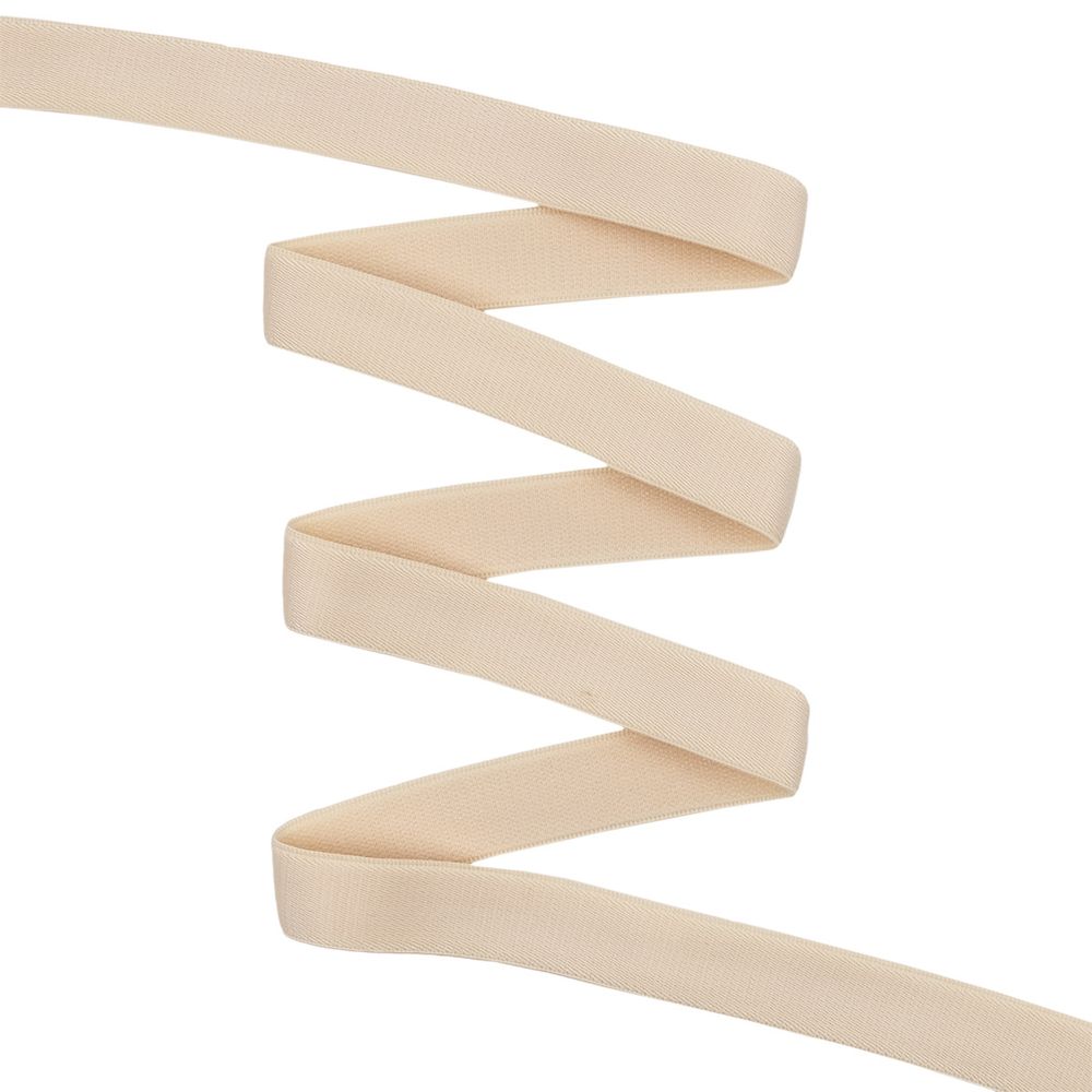 Резинка бельевая (бретелечная) матовая 15.0 мм / 50 метров, бежевый, ML177.015