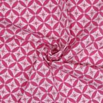 Ткань коллекция Jersey, 48х50см, 95% хлопок, 5% эластан Gutermann (890 ярко-розовый/узоры в ромбах), 647711
