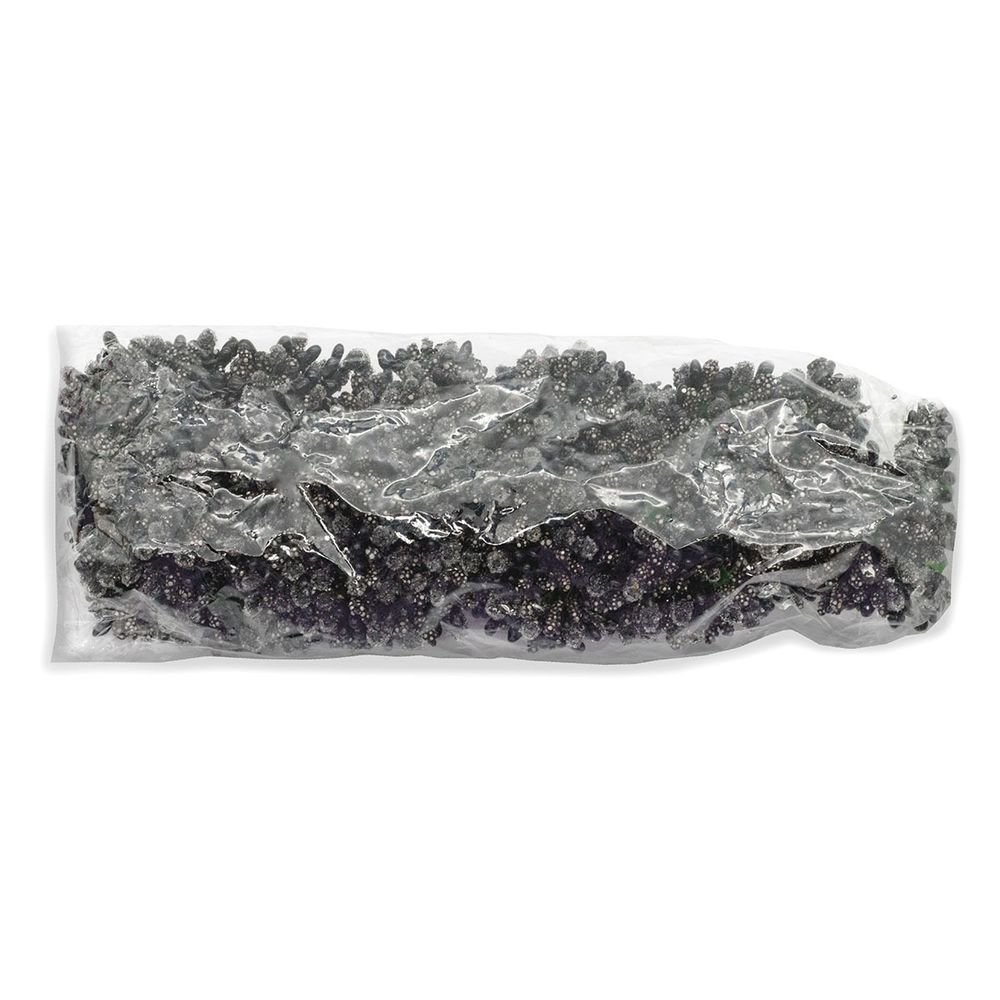 Цветы искусственные декоративные 2см (12 штук) (черный)