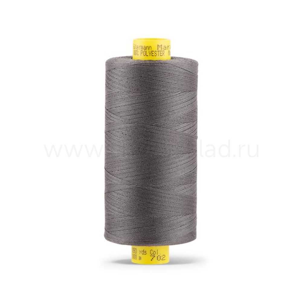 Нитка универсальная Gutermann Mara 120/2, 1000 м, 700207, 702 мышино-серый, 1 катушка