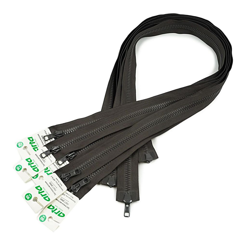 Молния трактор Arta Т6 (6 мм) 2 зам., разъем., 70 см, цв. 196 дым, уп.5 шт