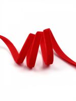 Лента бархатная (тесьма) 06.0 мм / 22.86±1 метров, арт.6VR42 нейлон цв.т.красный