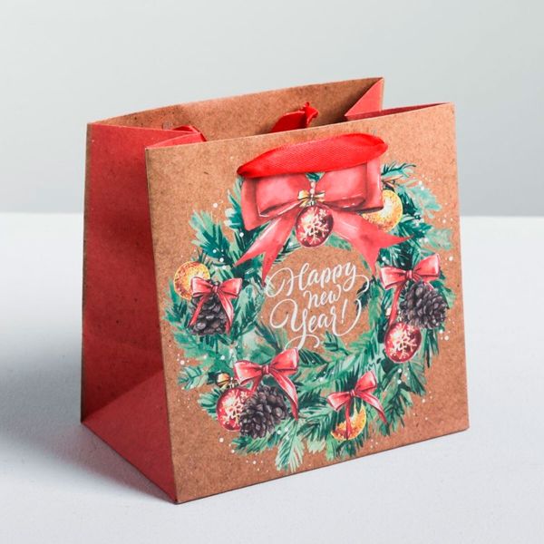 Пакет крафтовый квадратный 