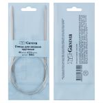 Спицы круговые металл ⌀3,5 мм, 80 см, с металлической леской, Gamma MKG