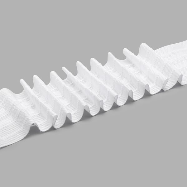 Лента (тесьма) шторная: сборка параллельная (1:2) 60 мм / 50 метров