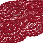 Кружево эластичное (стрейч) 100 мм / 3 метра, C520 темно-красный
