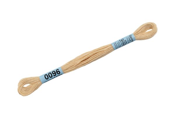 Мулине Gamma 100% хлопок, цв.0096 св-бежевый, 24 мотка по 8 метров