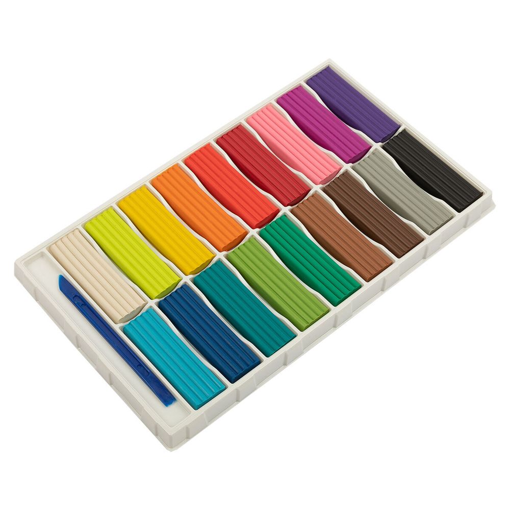 Пластилин классический 360 г, 18 цв, Лео LPMC-0118