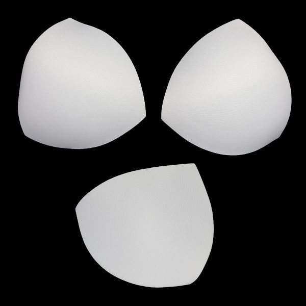 Бельевые чашечки для бюстгальтера треугольные б/уст., с равном. наполн., (8300), разм.40, 10 пар, 01-белый