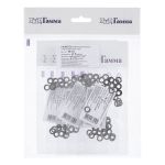 Люверсы металл ⌀_5.0 мм (внутр.), 50 шт (5х10 шт), 03, под оксид, Gamma №03