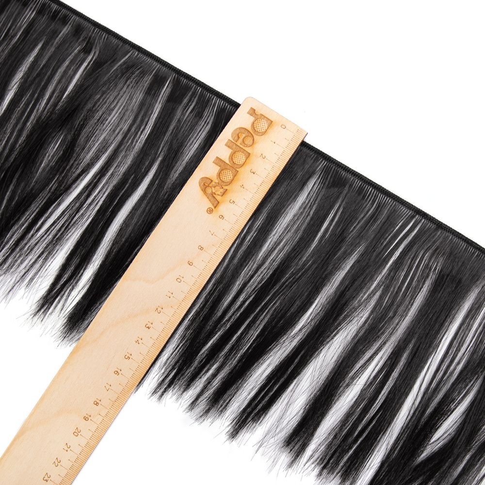 Трессы для кукол 15 см, 100 см, 25 г, 06 черный, HobbyBe HAR-7