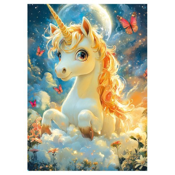 Пазл 80 элементов, PZL-80/15 Единорог и бабочки, Фрея