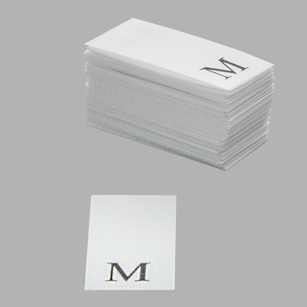 Этикетка-размерник, белый, 10х20 мм, 100 шт, M