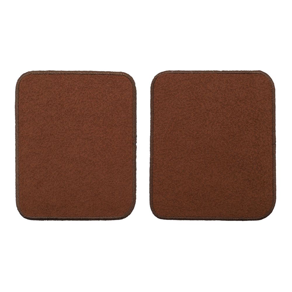 Термоаппликация Прямоугольник 7,5х8,5см, уп. 2 шт, цв.коричневый