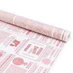 Крафт бумага 72 см, 10 м, 40 гр/м², дизайнерская Новости красный /TOS/