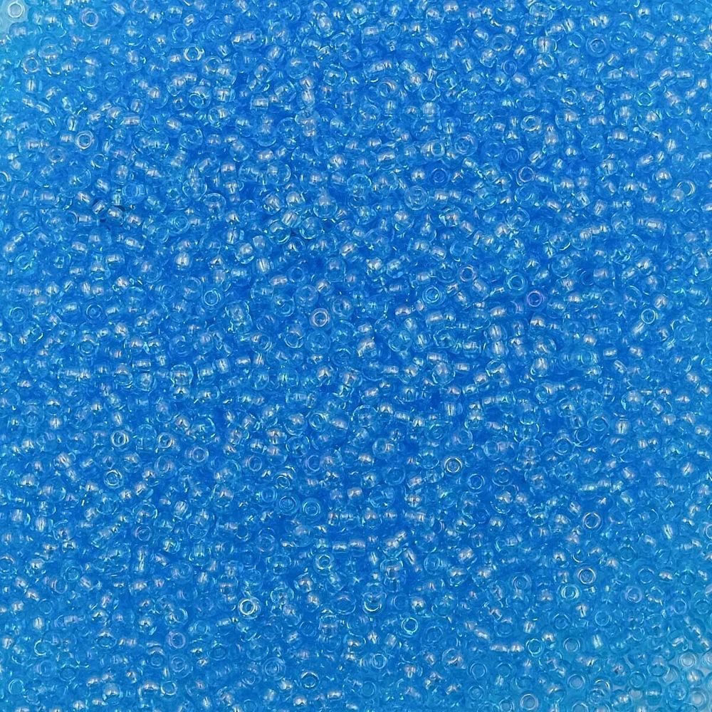 Бисер Preciosa прозрачный с радужным покрытием 10/0 (2.3 мм), круг.отв., 50г, (61010)