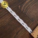 Кружево вязаное (тесьма) 15 мм / 182.8 метров, TBY.5635 цв.02 белый, Kruzhevo