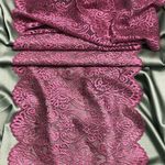 Кружево бельевое эластичное 240 мм / 3 метра, TBY.40992, цв.2925 розовый рубин, Kruzhevo