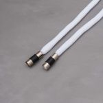 Шнурки круглые с металлическим наконечником ⌀5.0 мм / 130 см, 100 шт, белый