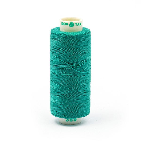 Нитки швейные бытовые Dor Tak 40/2, 366 м / 10 кат., 358 бирюзовый