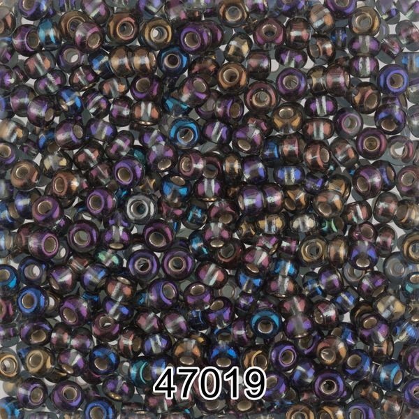 Бисер Preciosa 10/0 (2.3 мм), 500 г, 47019 (Ф582) серый