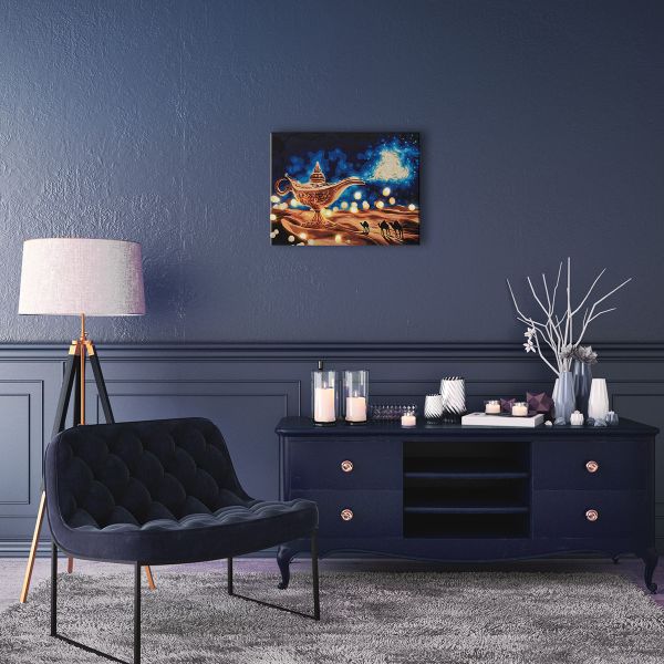 Картина по номерам Фрея PNB/PMDD-265, Волшебная лампа, (со светодиодами) 40х30 см