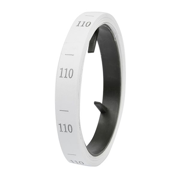 Этикетка-размерник п/э, размер 110 белый 10х25 мм ТВ в рул. 300 шт