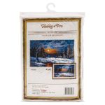 Набор для вышивания нитками Hobby&Pro, Зима, 33х21 см