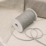 Лента бархатная (тесьма) 06.0 мм / 32.9±2 метров, 0081-0701, 182 серый