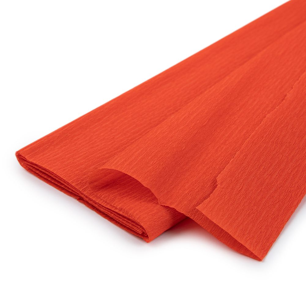 Бумага гофрированная (креповая) 20 г/м², 5 шт по 50 см / 2 метра, 24 т.оранжевый, Blumentag REP-43