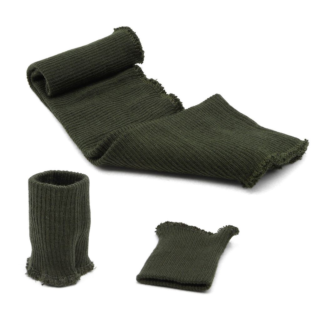 Подвяз (довяз) трикотажный с манжетами (комплект): подвяз 10.0х38 см, 2 манжета 7.0х9.5см, 2 сложения, тонкие, 369/1 т. оливковый