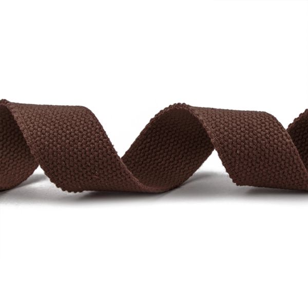 Стропа (ременная лента) 30 мм / 10 метров, толщ. 1.92 мм, [24.75 г/пог.м], 100% х/б, коричневый, Gamma G301C