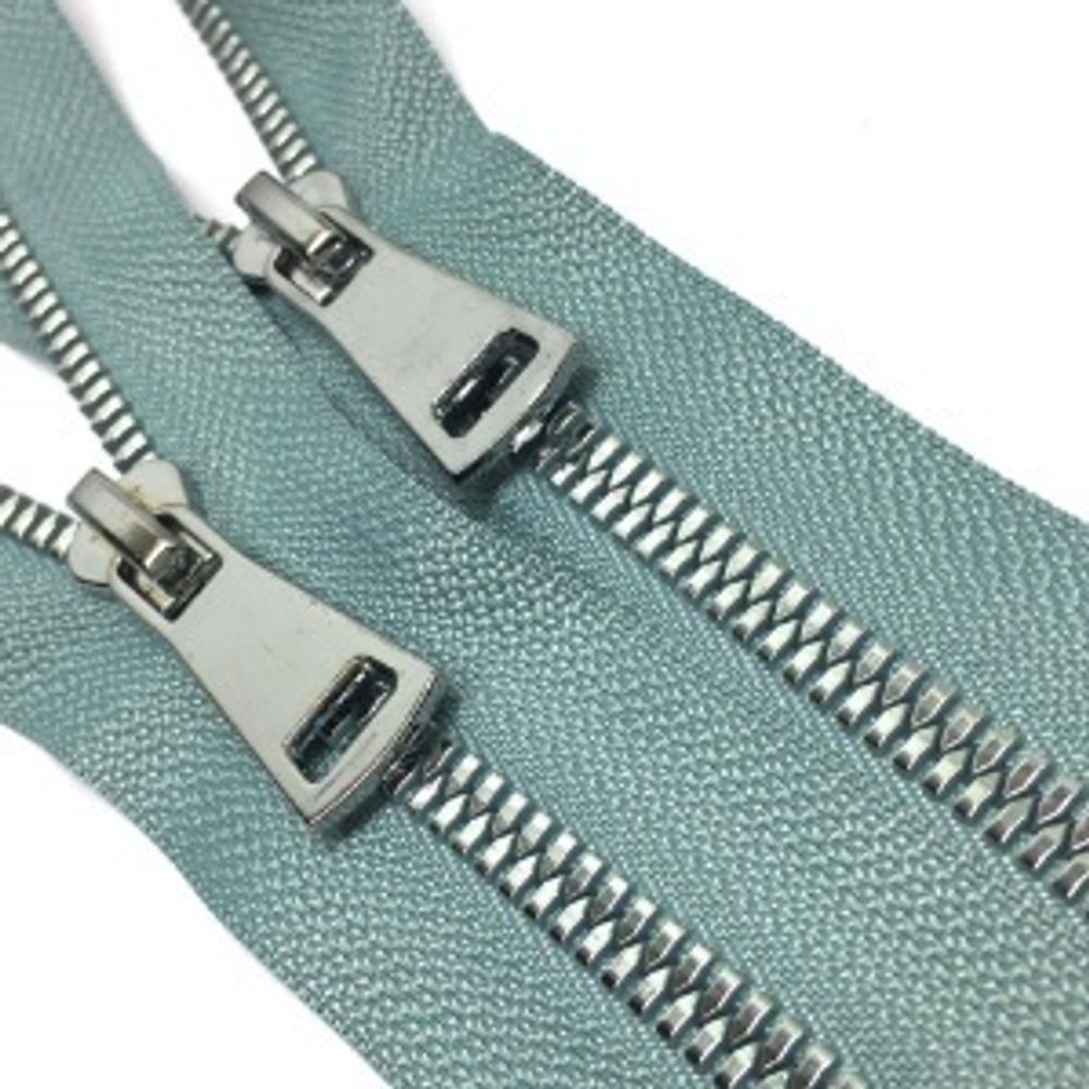 Молния трактор Т5 (5 мм) 2 зам., разъем., 85 см, никель, цв. D257 бирюзовая пастель, Mzipp Premium, 1 шт Молния трактор Т5 (5 мм) 2 зам., разъем., 85 см, никель, цв. D257 бирюзовая пастель, Mzipp Premium, 1 шт