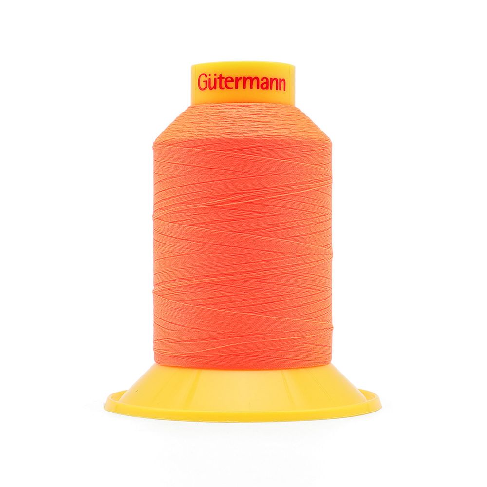 Нитка эластичная Gutermann Maraflex 120, 1500 м, 716936, 3871 неоновый оранжевый, 1 катушка