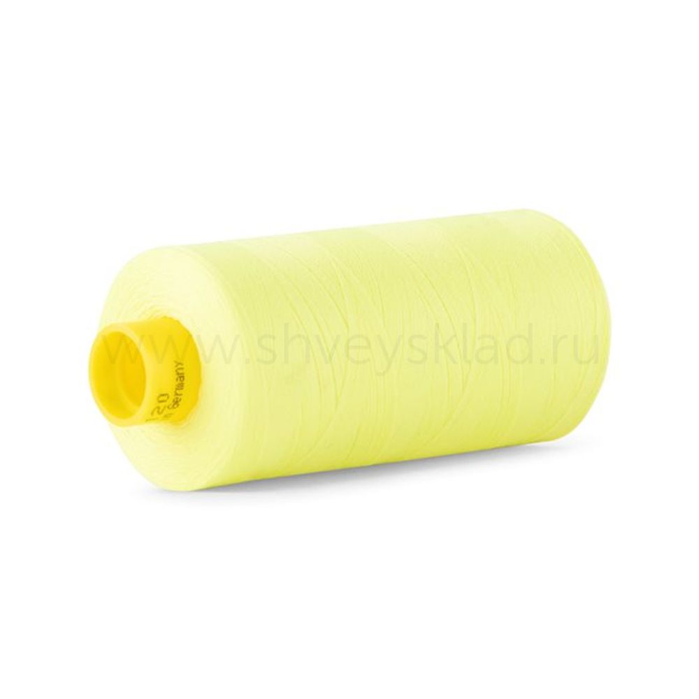 Нитка универсальная Gutermann Mara 120/2, 1000 м, 700207, 3835 неоновый желтый, 1 катушка
