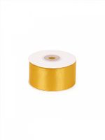 Лента атласная 1-сторонняя 38.0 мм / 22.5±1 метра, 3016 т.желтый, Magic4Hobby