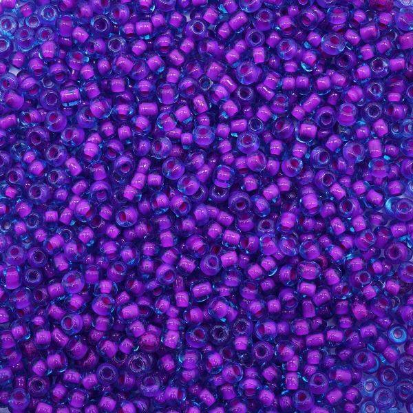 Бисер Astra&Craft 11/0 (2.1 мм), 200 г (10х20 г), цв. 303 фиолетовый/с цвет. центром