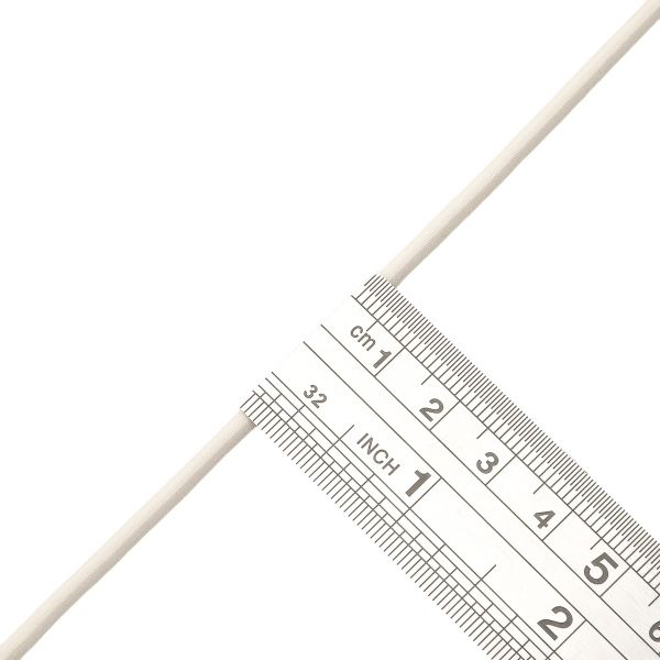 Резинка шляпная (шнур эластичный) ⌀3.0 мм / 30 метров, св.бежевый