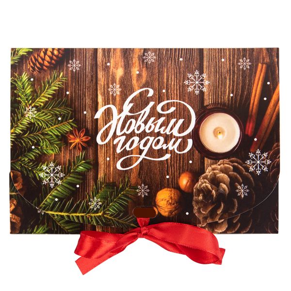 Коробка без окна с лентой 16.5х11.5х5 см, №2 Праздничный вечер, S-Chief CBC-006